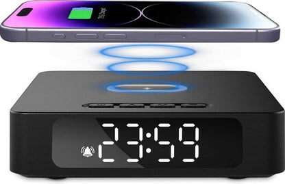 VANAVO® Digitale wekker - 15W Draadloos opladen
